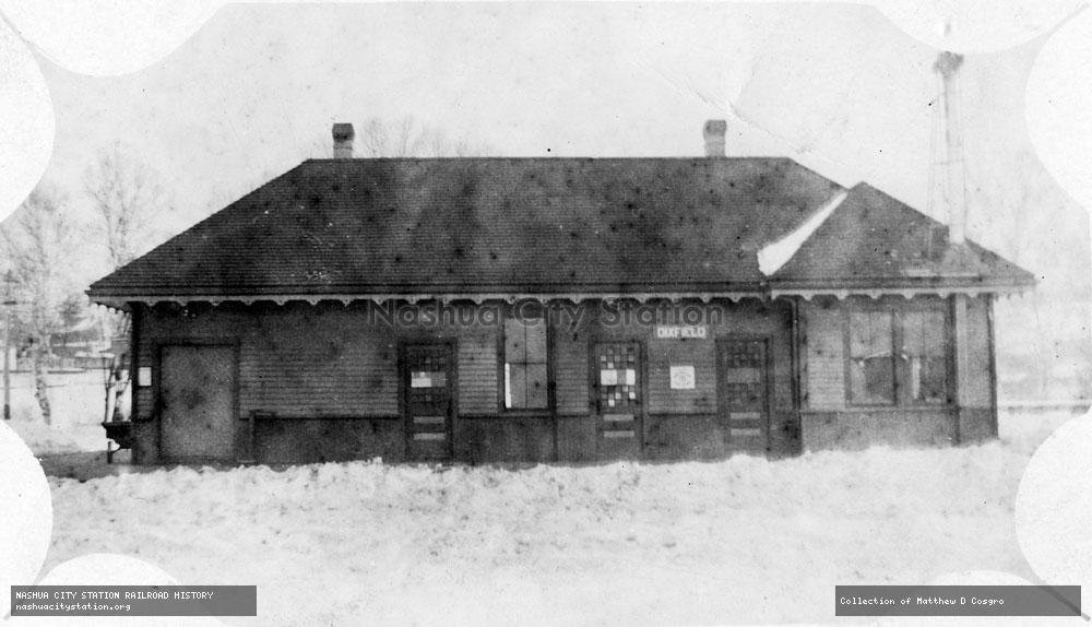 Postcard: Railroad Station, Dixfield, Maine